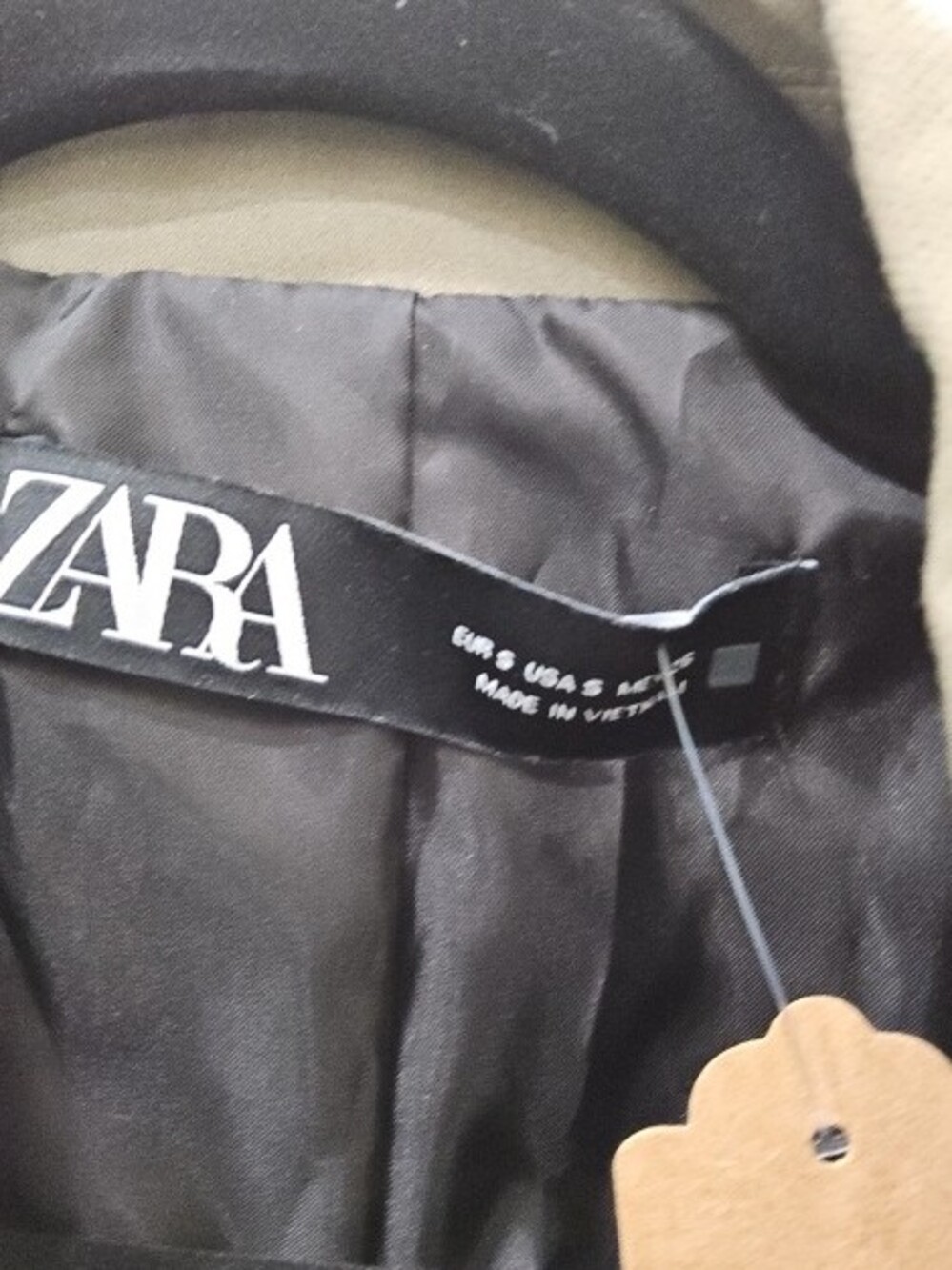 ZARA Olive-Toned Tailored Blazer - Picture 2 of 2